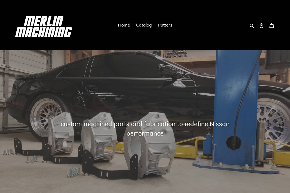 merlinmachining.com homepage screenshot