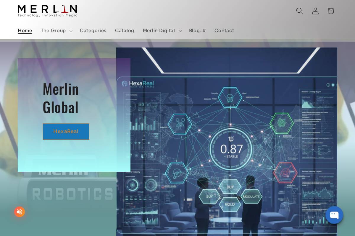 merlintechnology.ai homepage screenshot