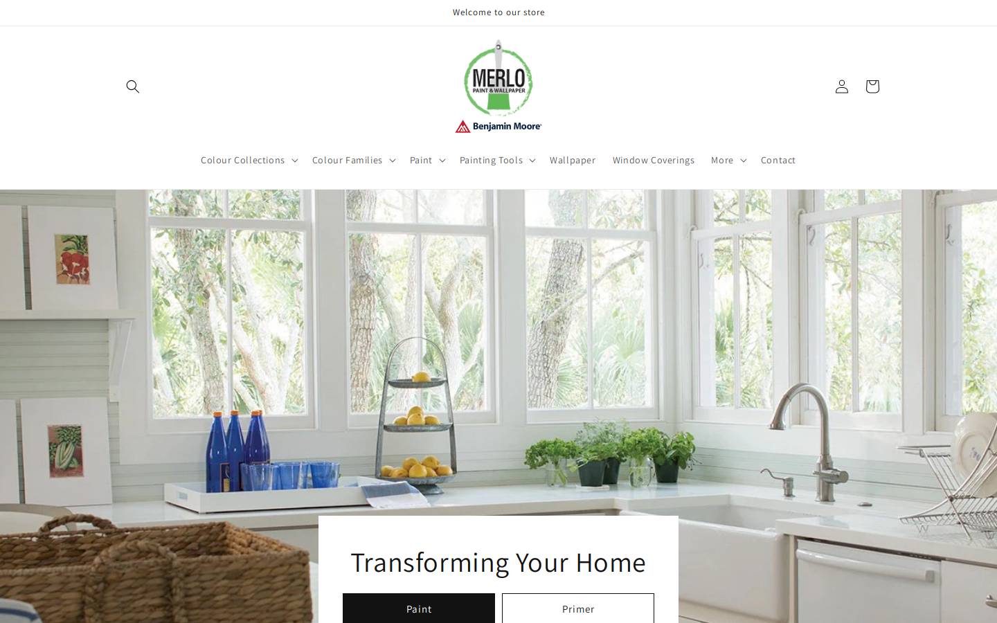 merlopaint.com homepage screenshot