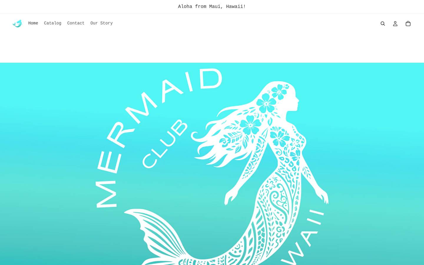mermaidclubhawaii.com homepage screenshot
