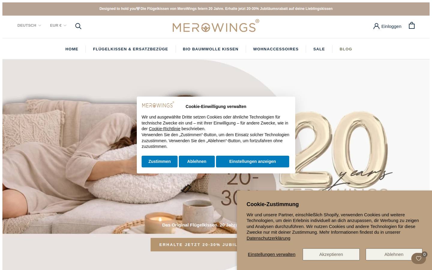 merowings.com homepage screenshot