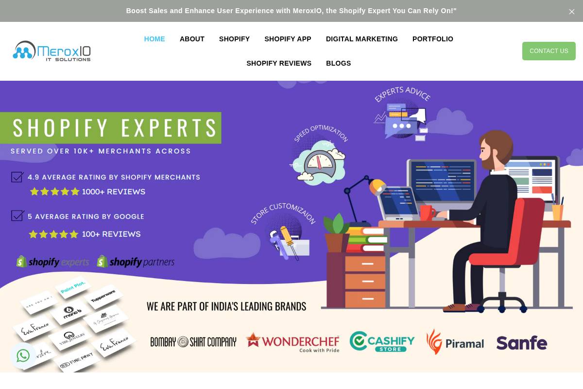MeroxIO IT Solutions Pvt. Ltd. homepage screenshot