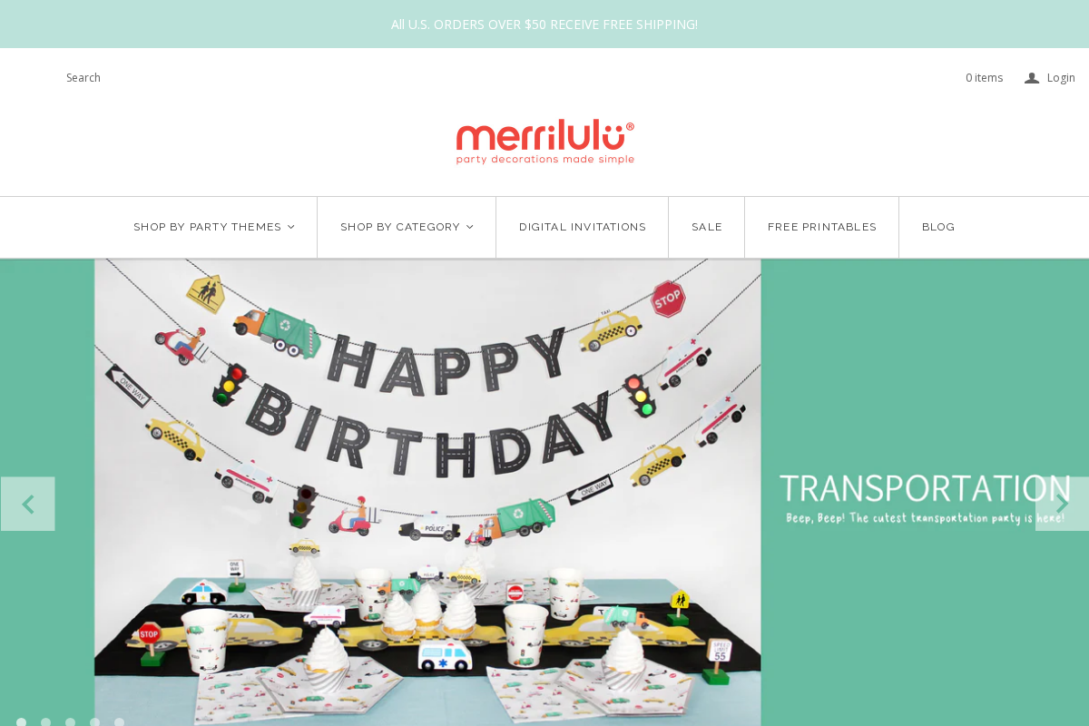 merrilulu.com homepage screenshot