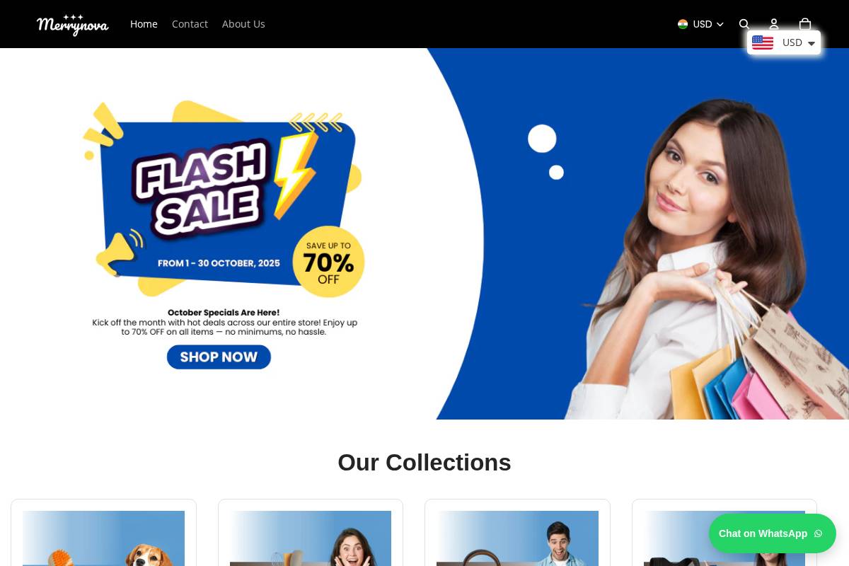 merrynova.com homepage screenshot