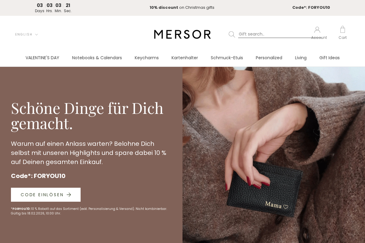 MERSOR homepage screenshot