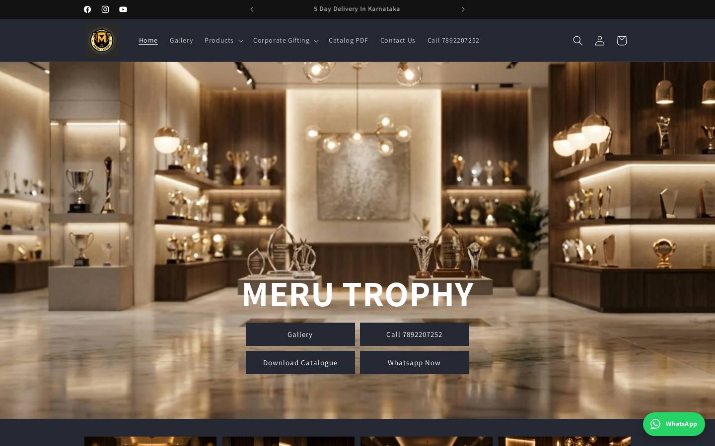 merutrophy.in homepage screenshot