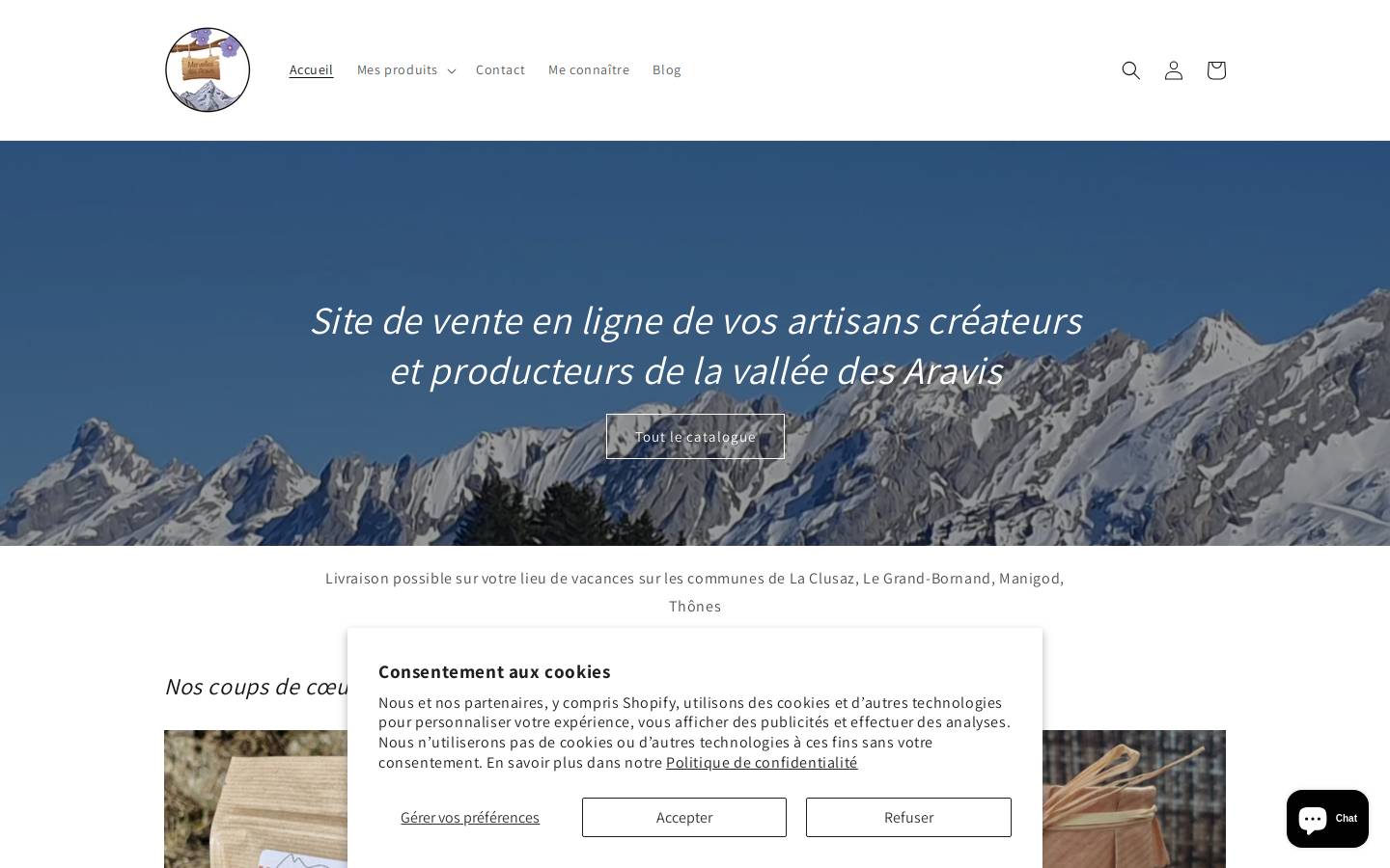 merveilles-des-aravis.com homepage screenshot