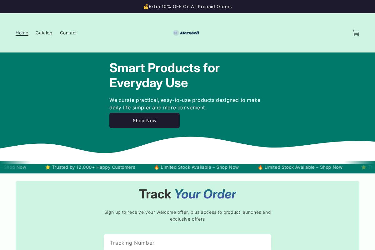 merxsell.store homepage screenshot