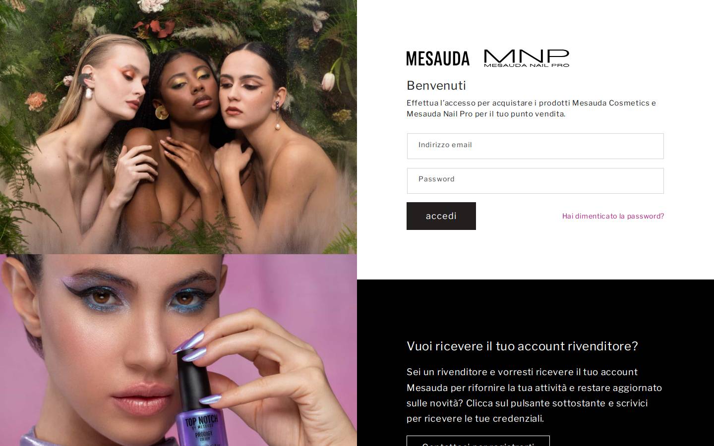 mesauda.com homepage screenshot