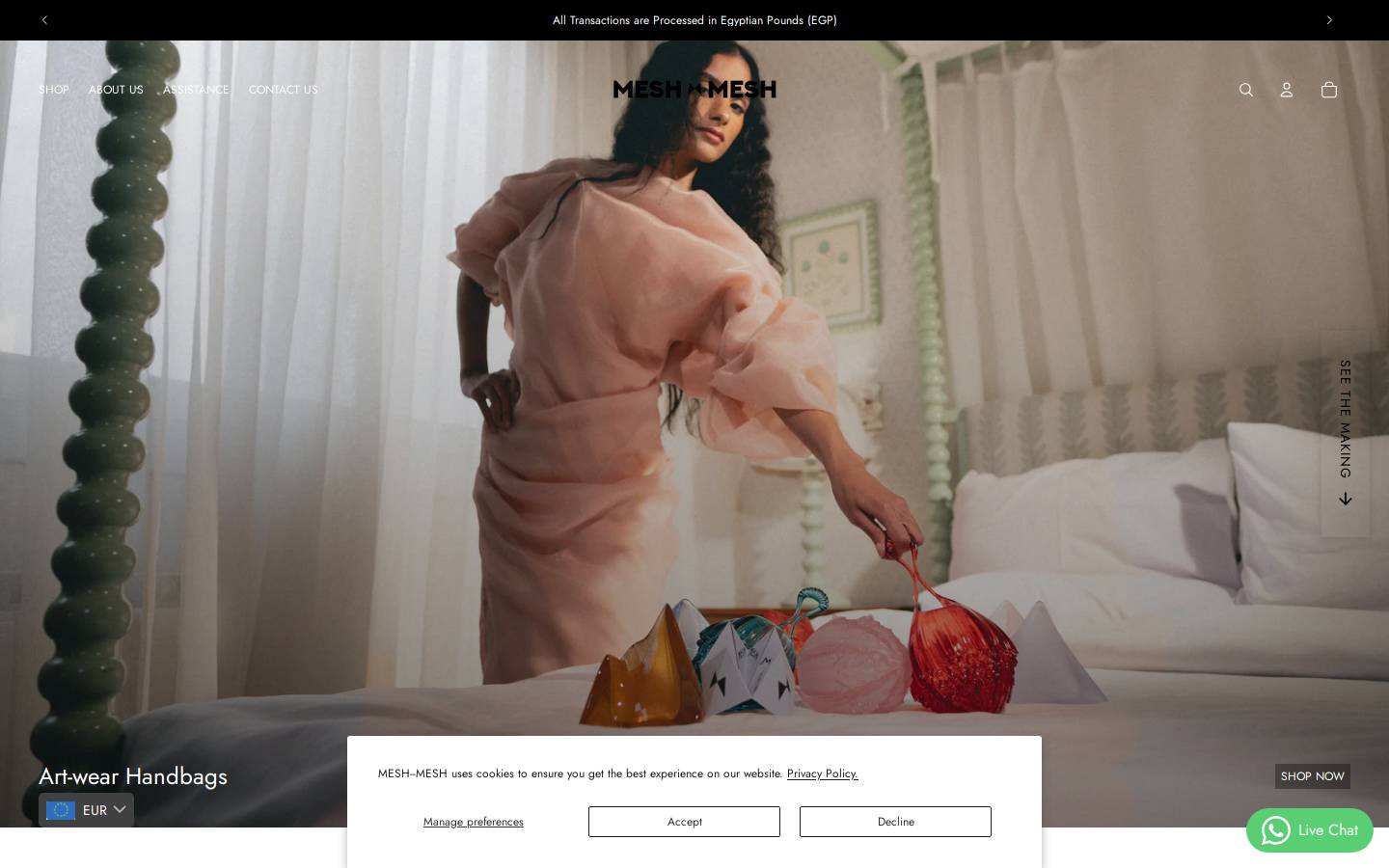 mesh--mesh.com homepage screenshot