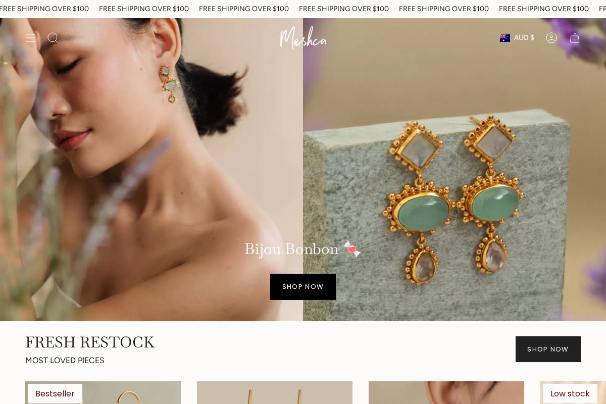 meshca.com.au homepage screenshot