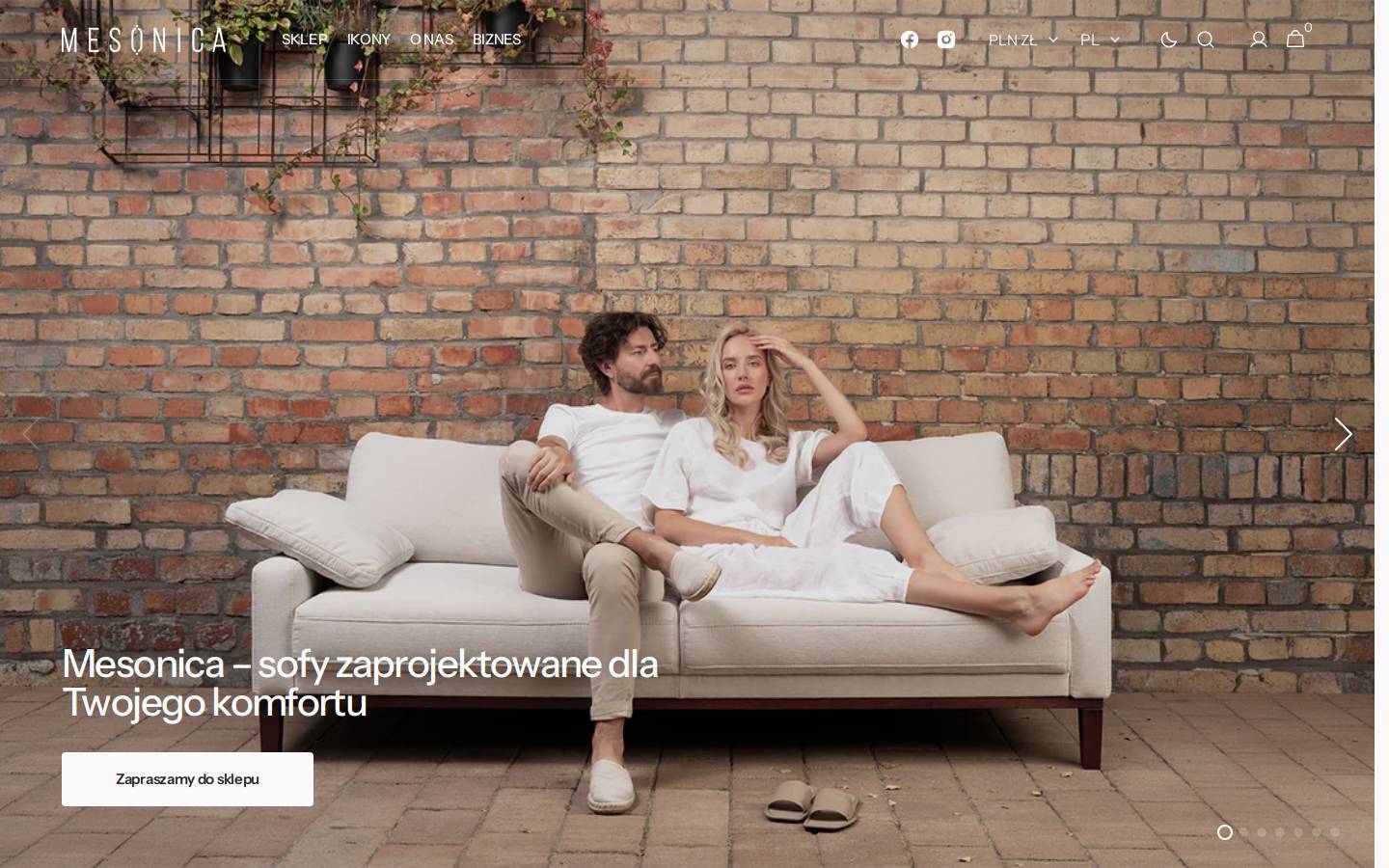 mesonica.com homepage screenshot