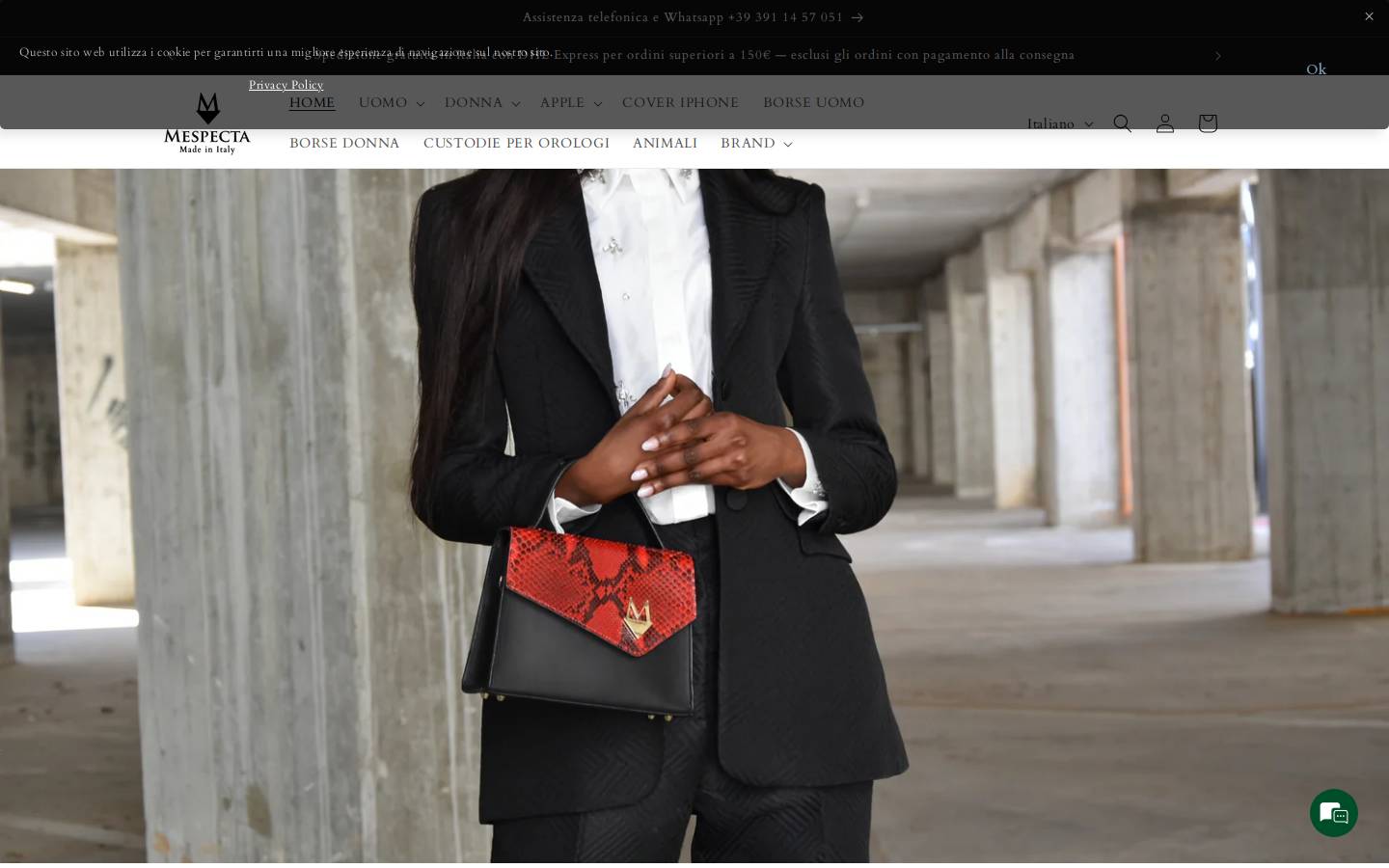 Mespecta Italia homepage screenshot