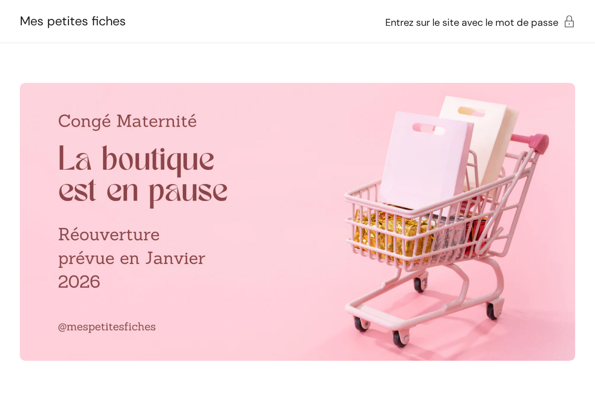 mespetitesfiches.com homepage screenshot