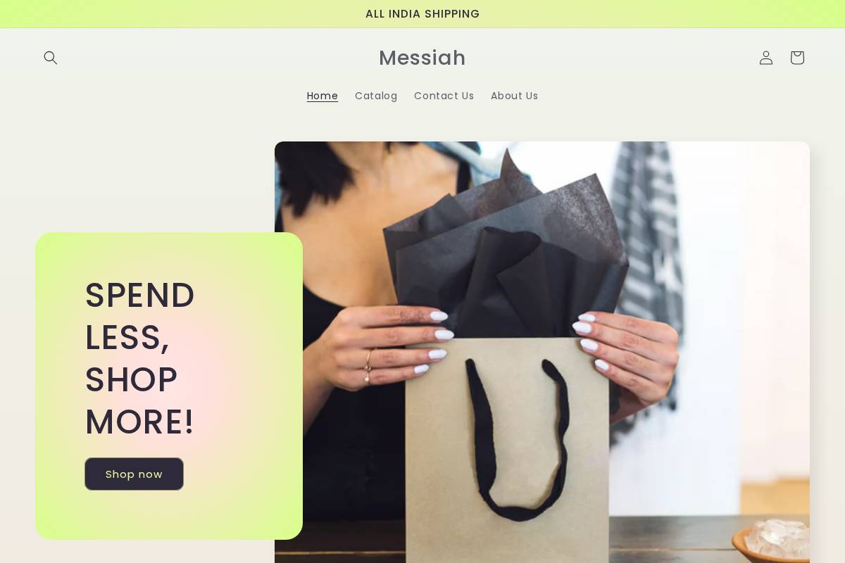 messiahh.in homepage screenshot