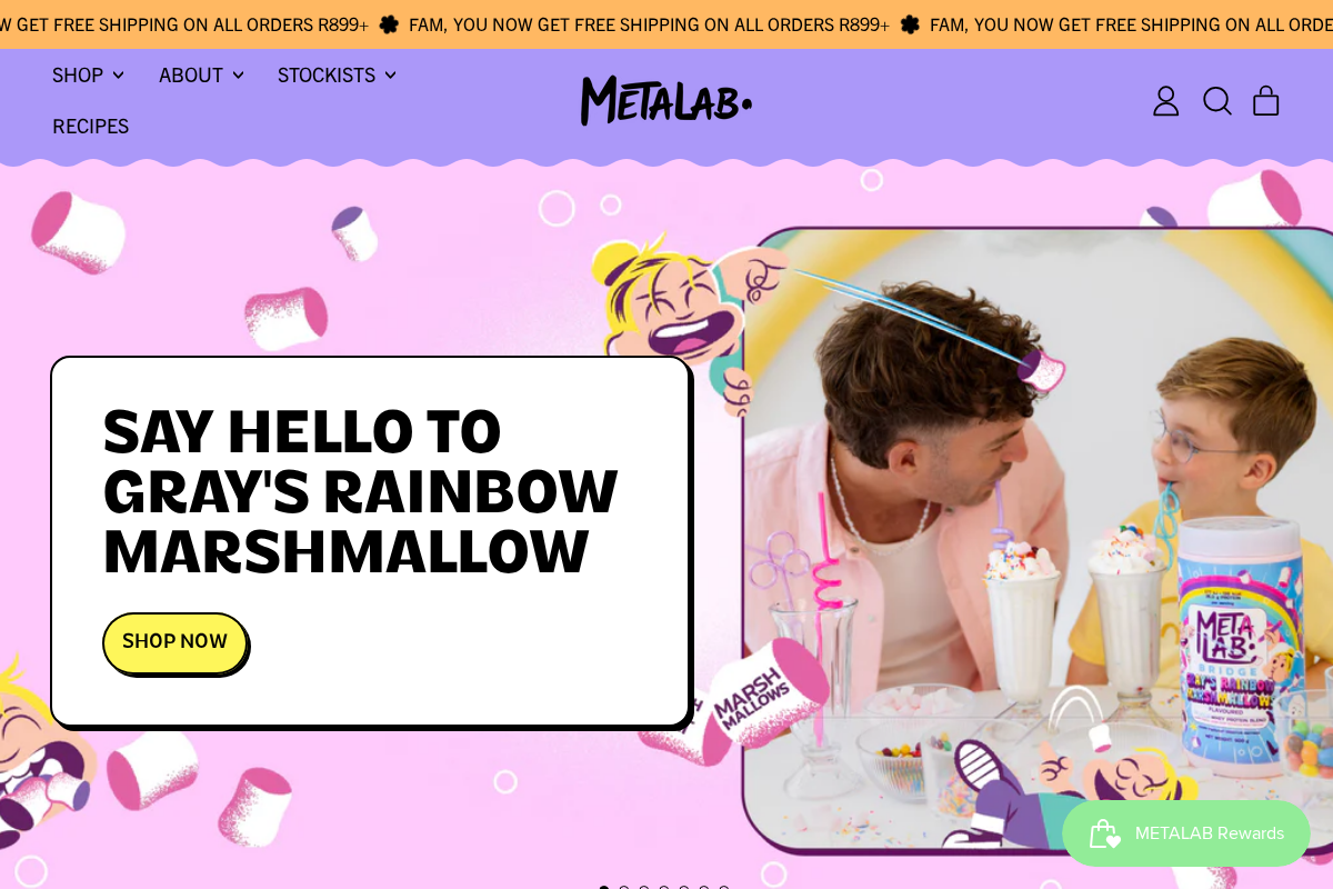 metalabsupps.com homepage screenshot