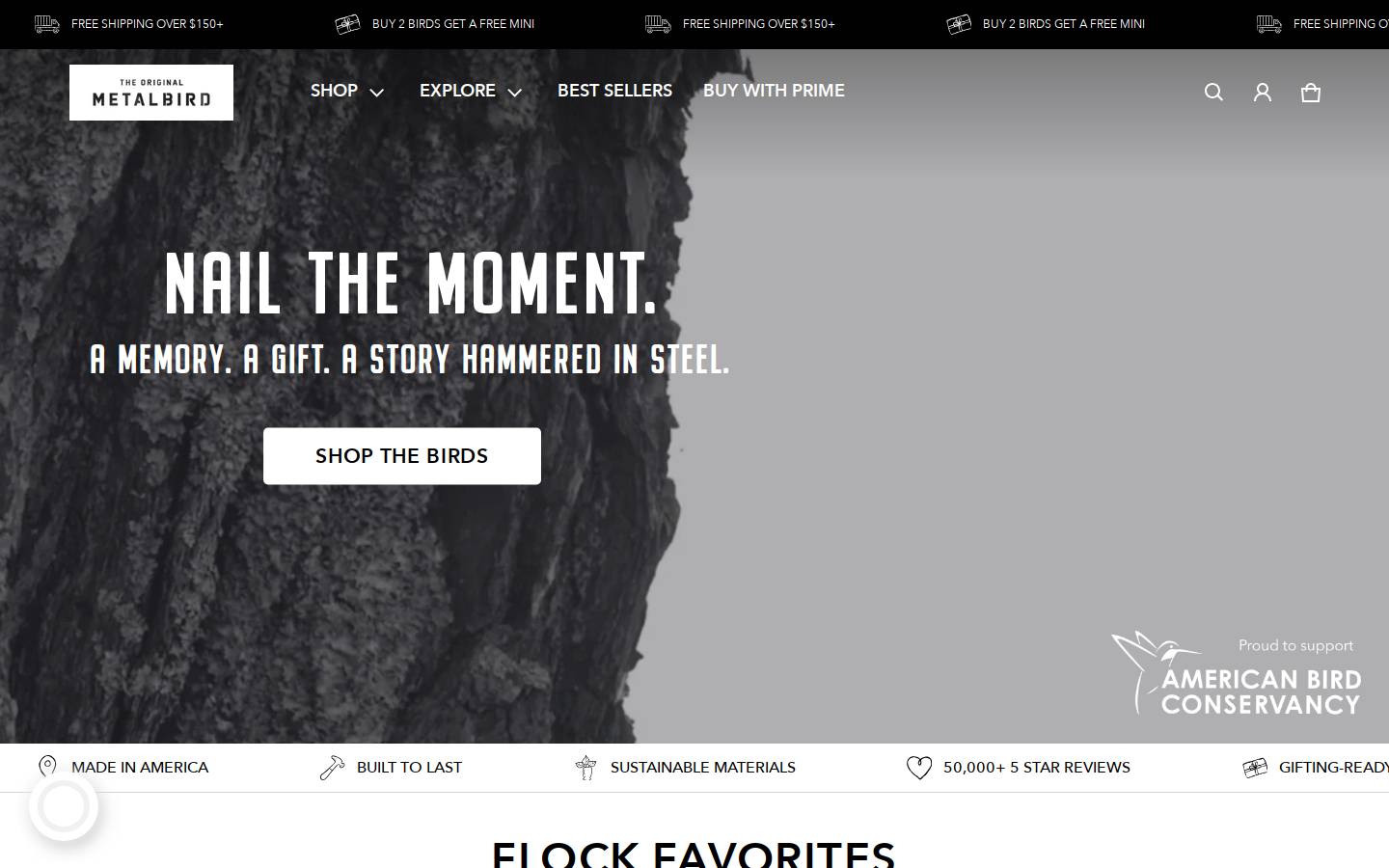 Metalbird homepage screenshot
