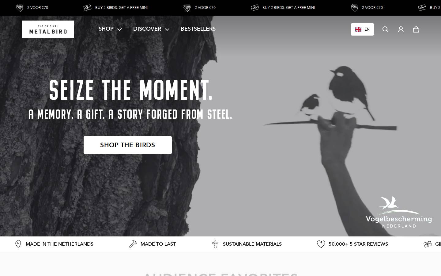 Metalbird homepage screenshot