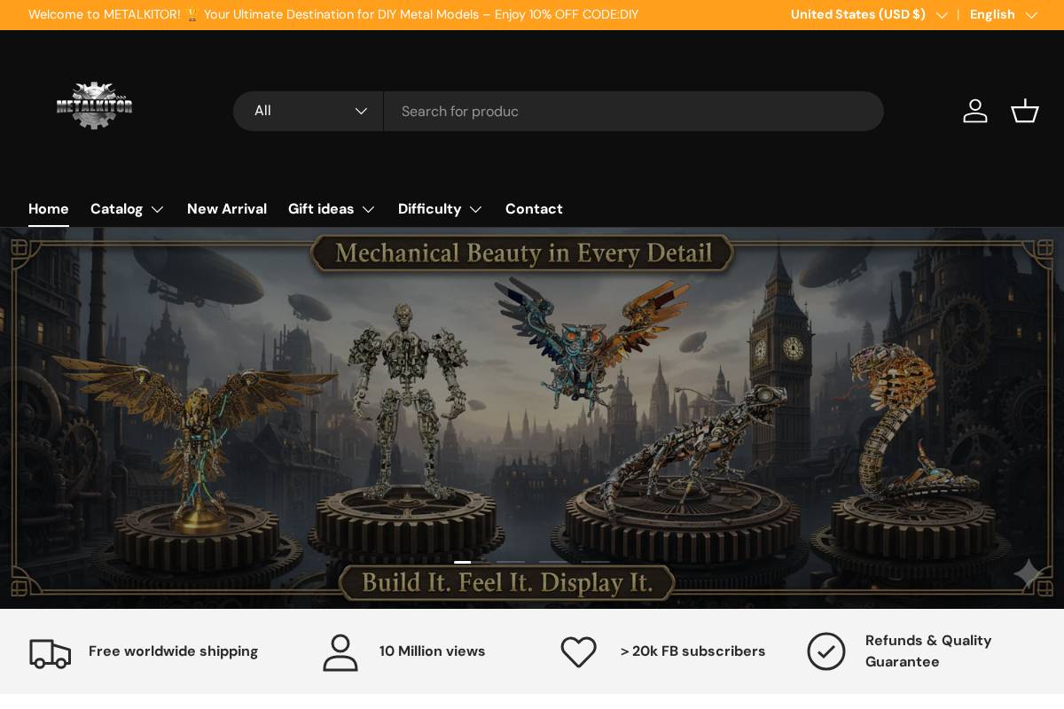 metalkitor.com homepage screenshot