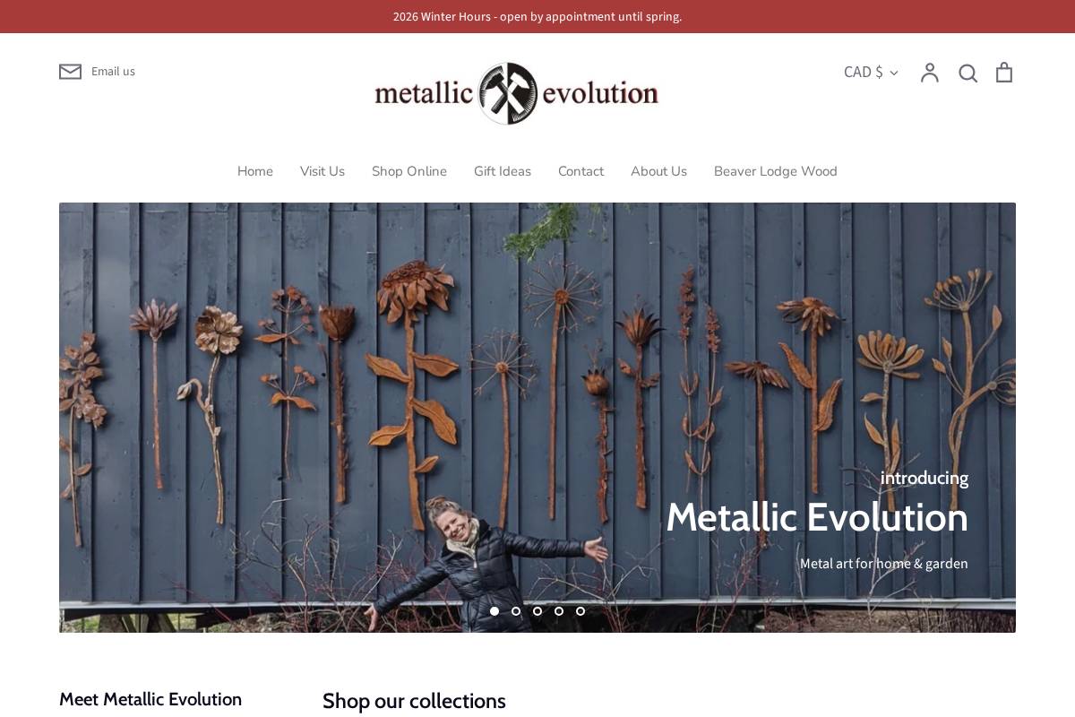 metallicevolution.com homepage screenshot