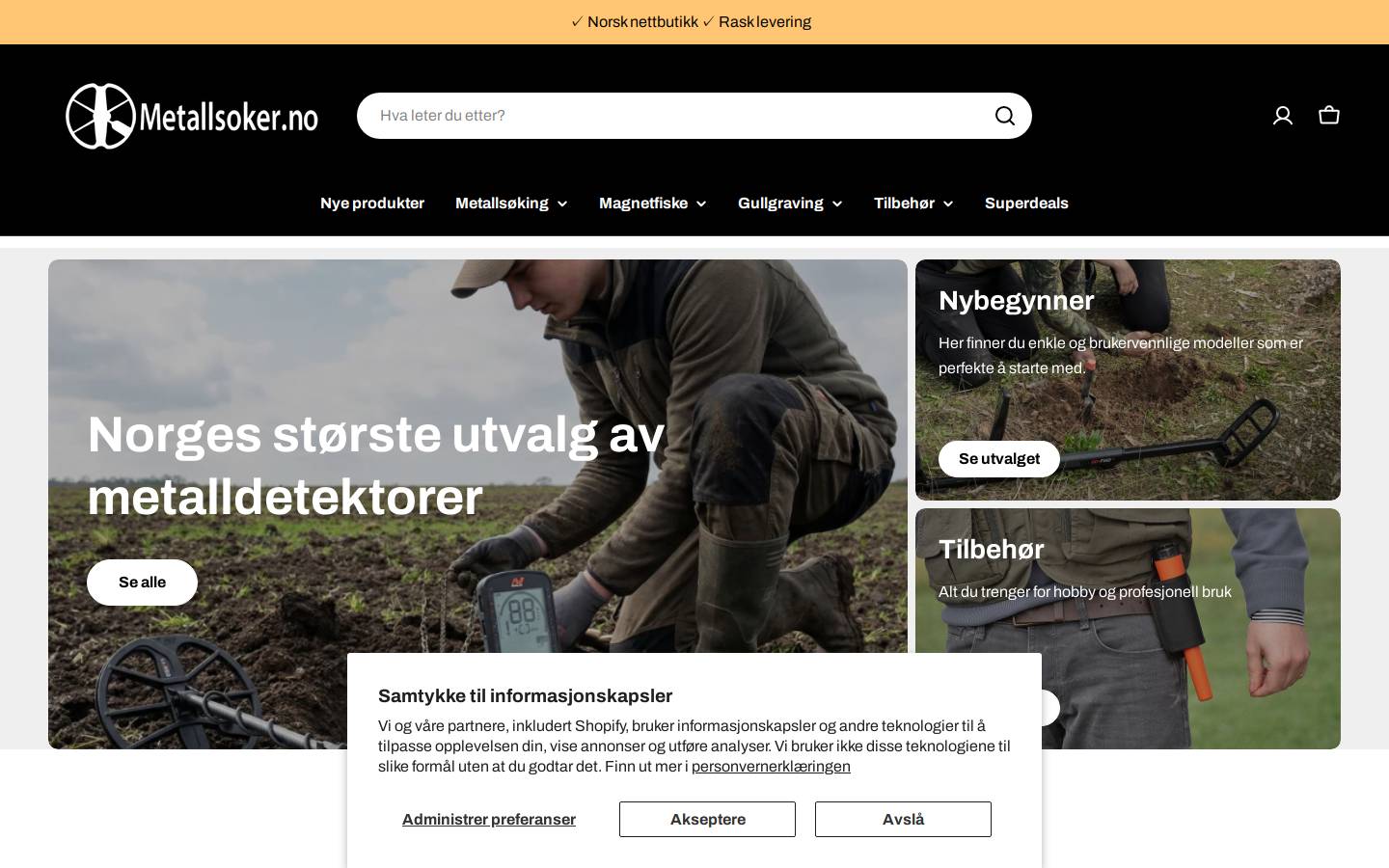 metallsoker.no homepage screenshot