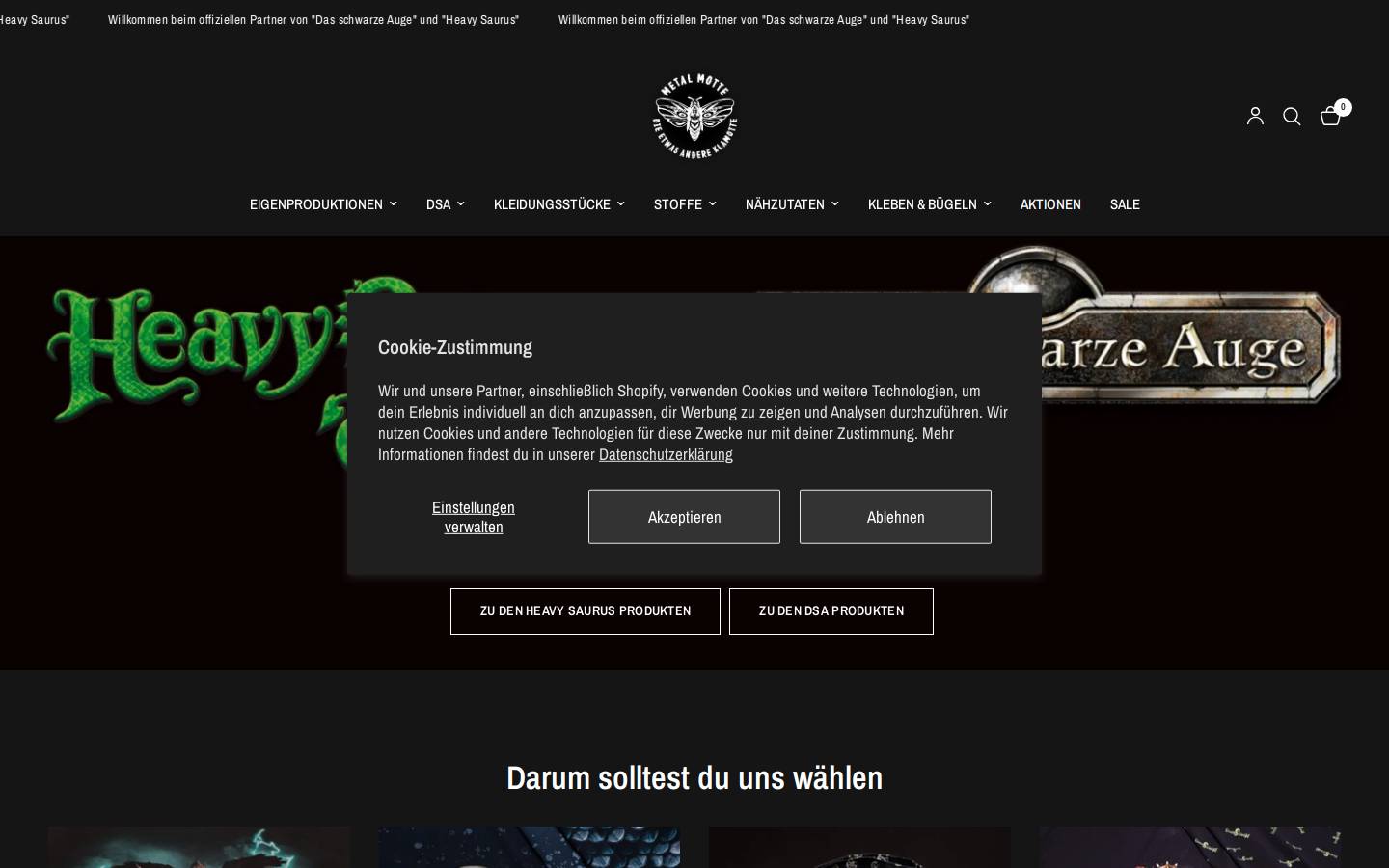 Metalmotte Gmbh homepage screenshot