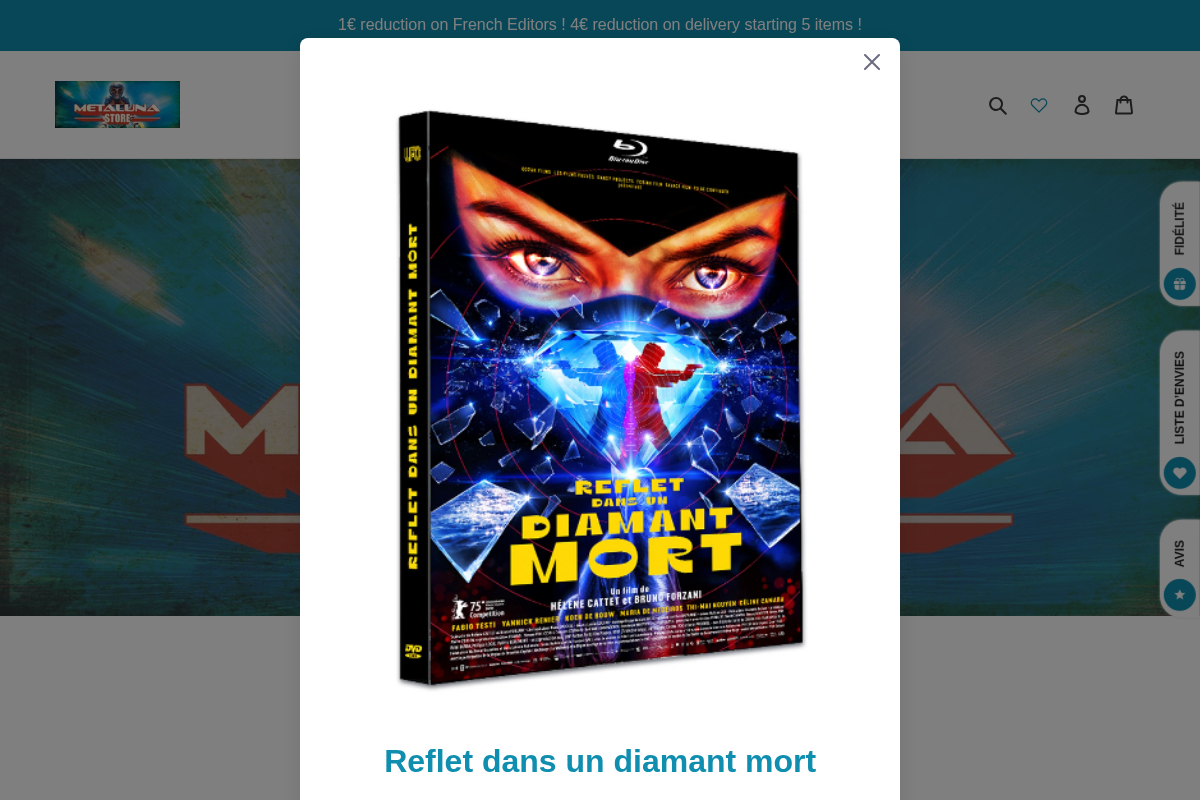 Metalunastore homepage screenshot