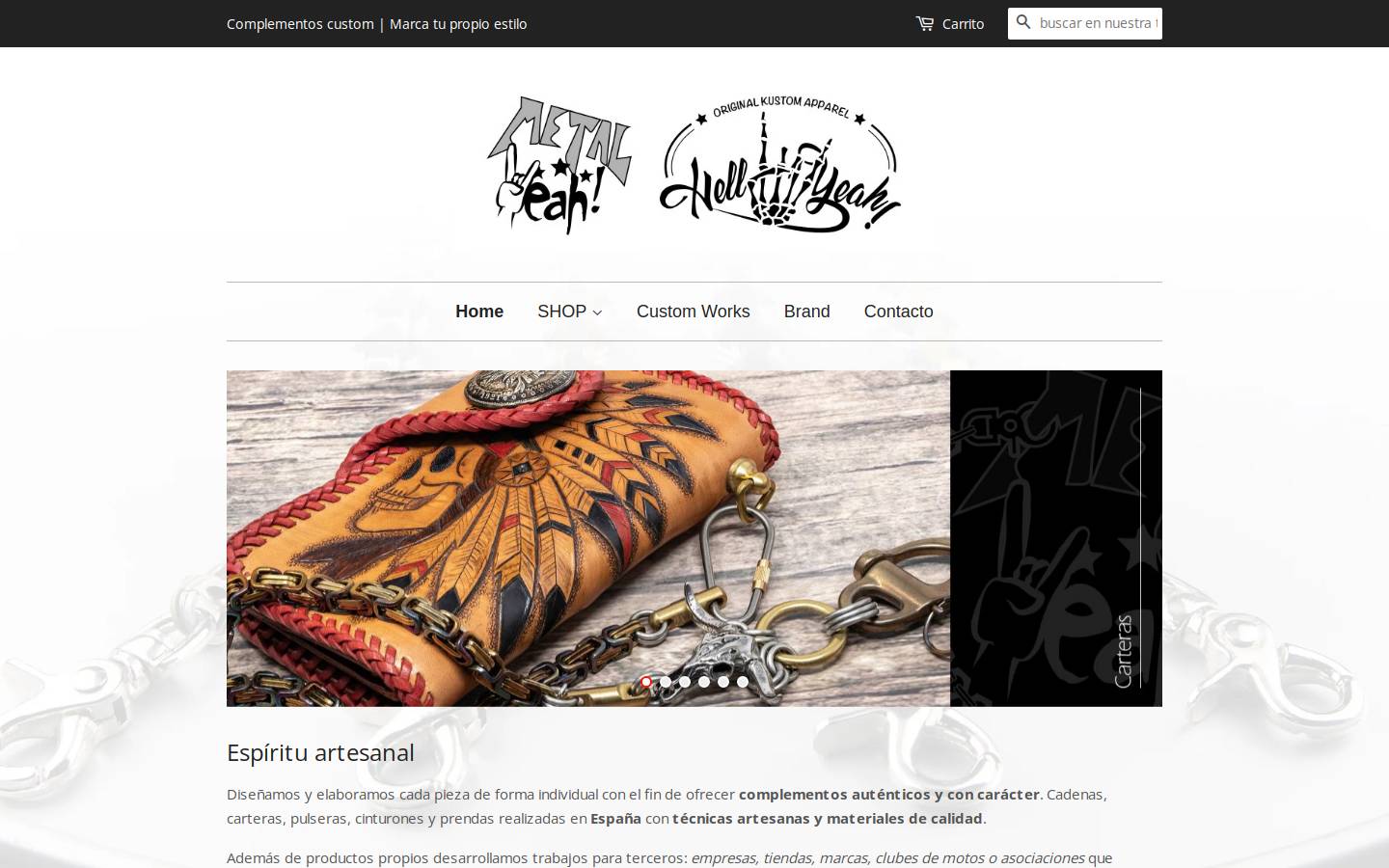 metalyeah.com homepage screenshot