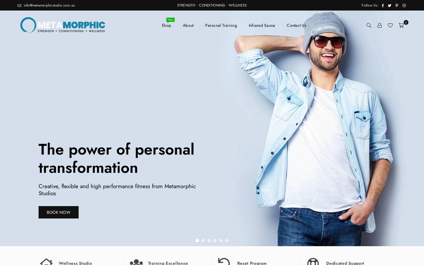 metamorphic.studio homepage screenshot