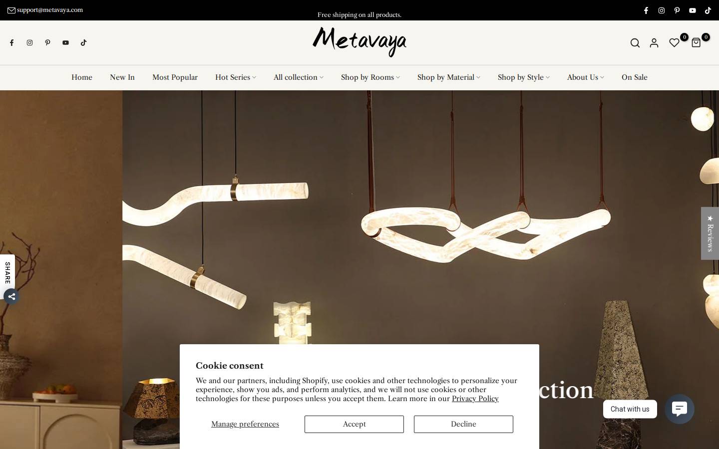 metavaya homepage screenshot