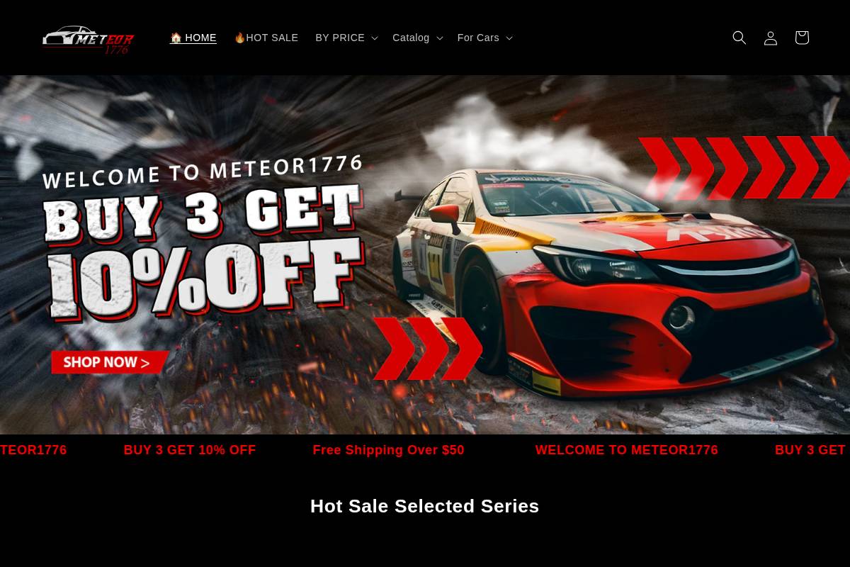 Meteor1776 homepage screenshot