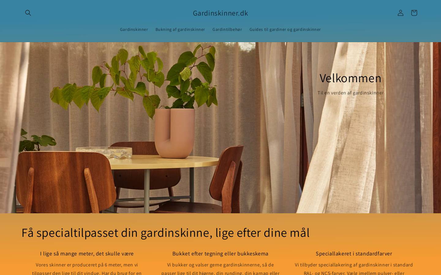 metervarer-shoppen.dk homepage screenshot