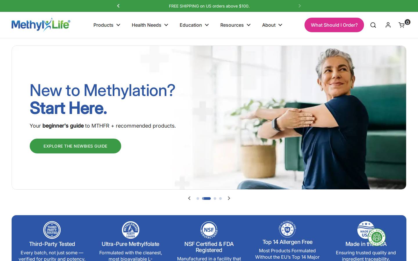 methyl-life.com homepage screenshot