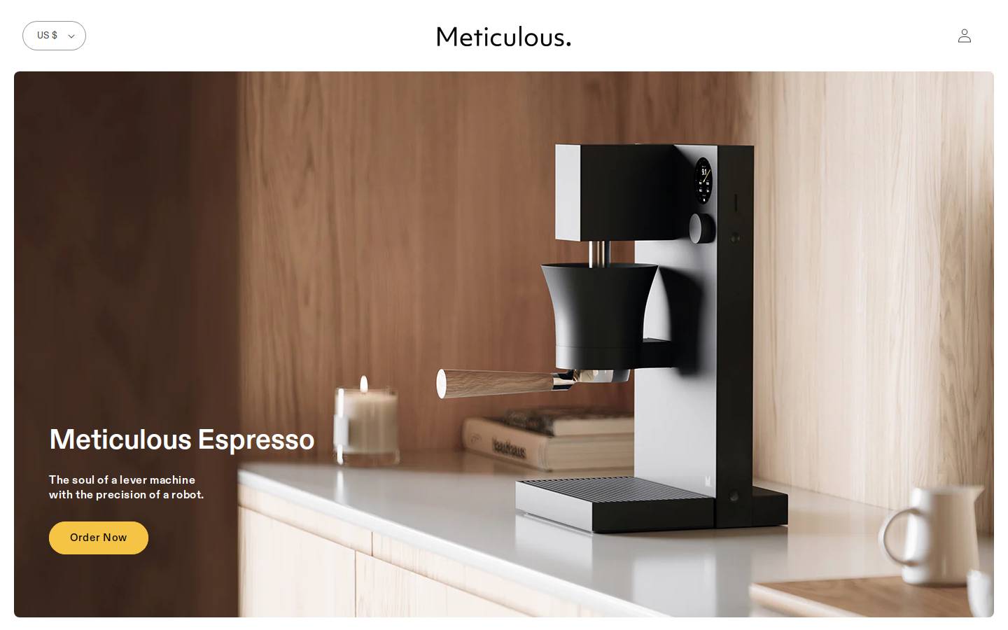 meticuloushome.com homepage screenshot