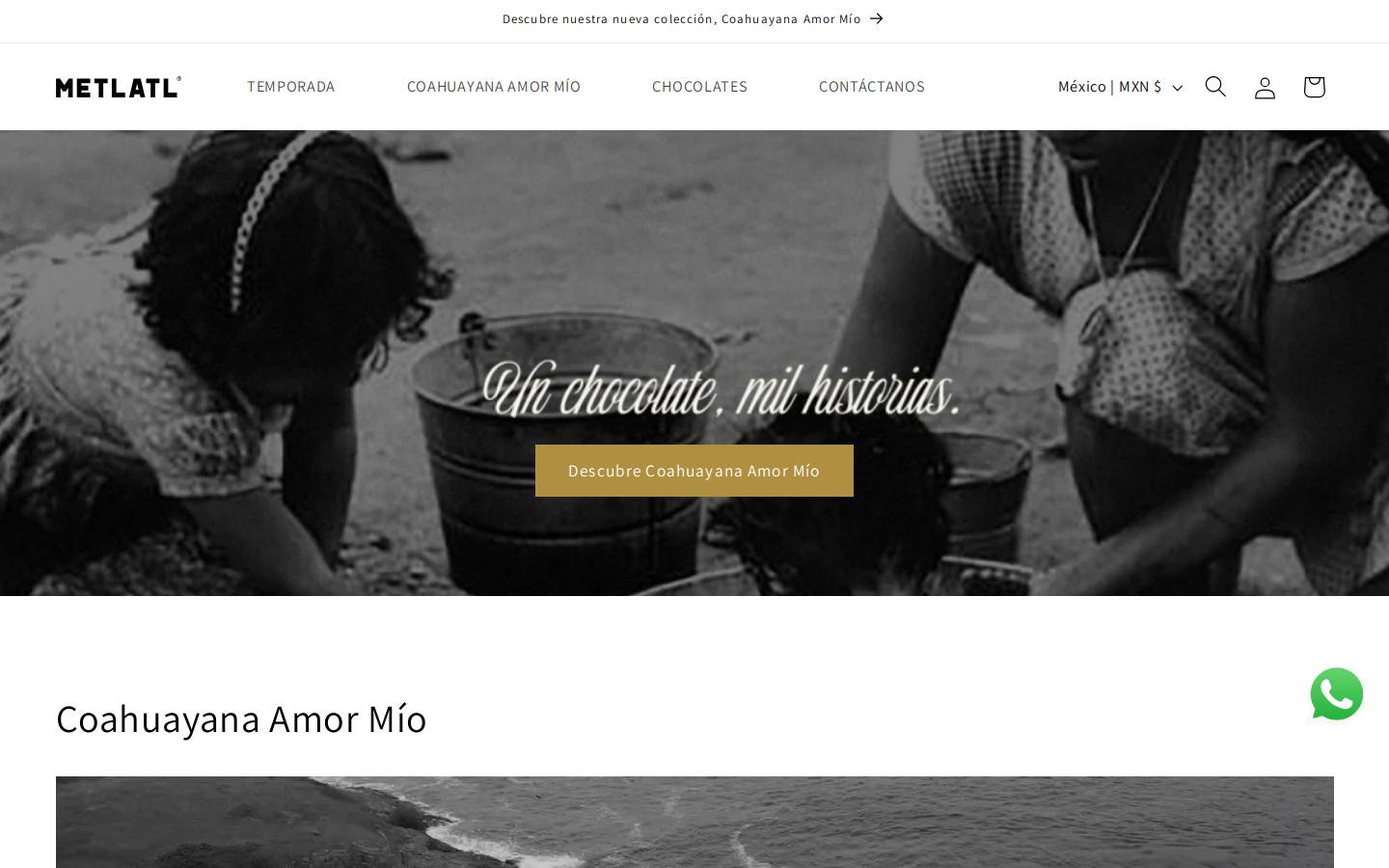 metlatl.com homepage screenshot