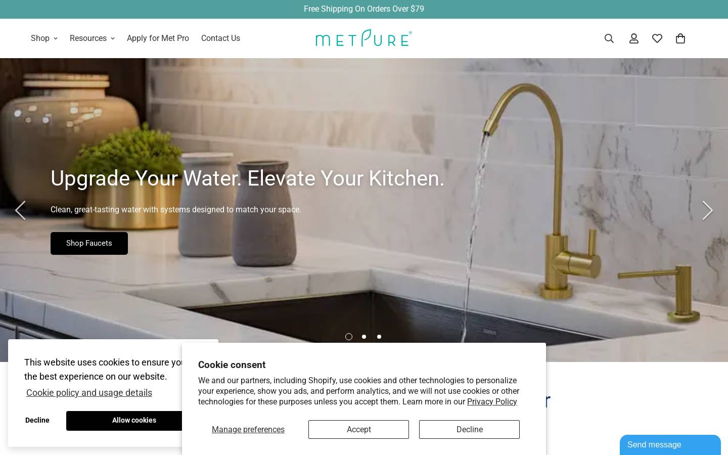 metpure.com homepage screenshot