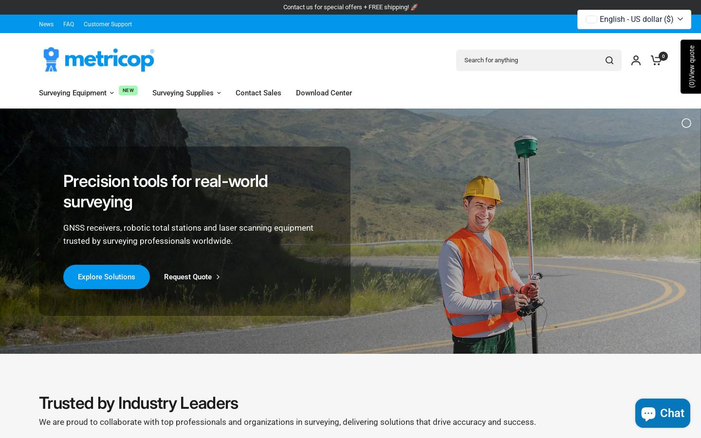 metricop.com homepage screenshot