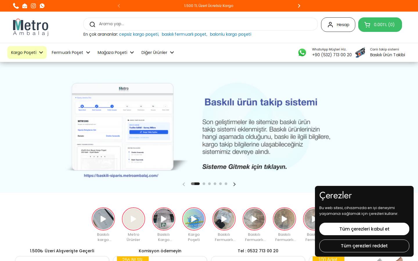 metroambalaj.com homepage screenshot