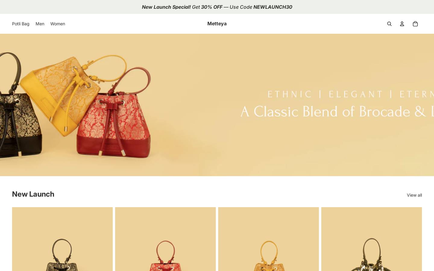 metteya.in homepage screenshot