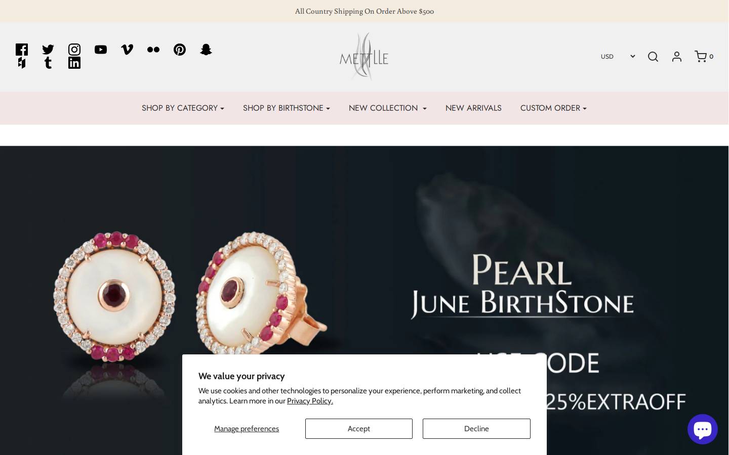 mettlle.com homepage screenshot