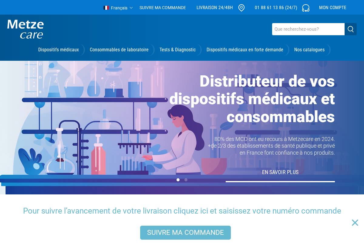 metzecare.com homepage screenshot