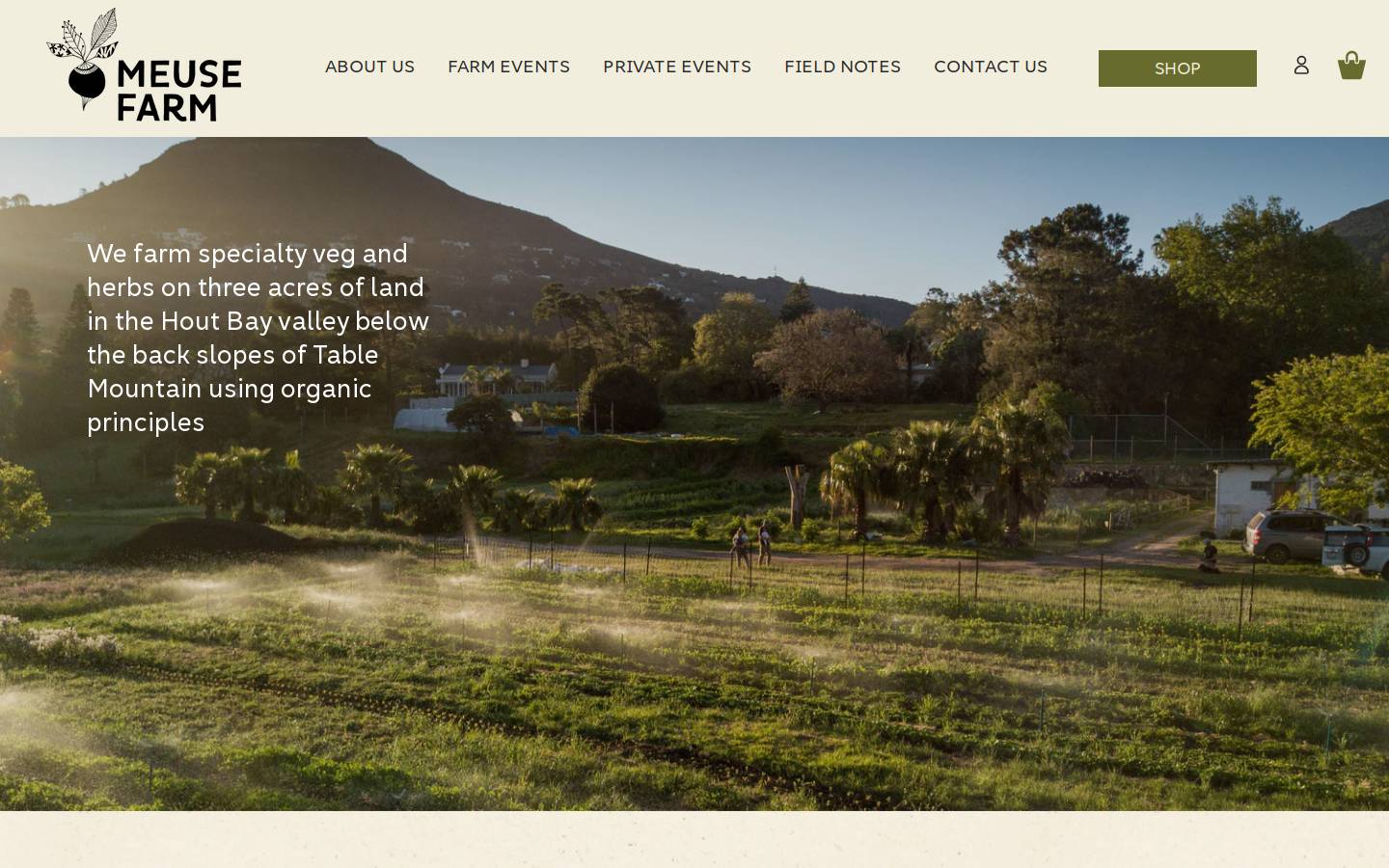 meusefarm.com homepage screenshot