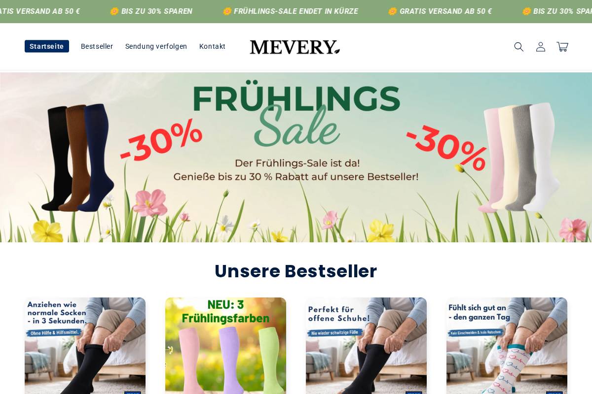 Mevery homepage screenshot