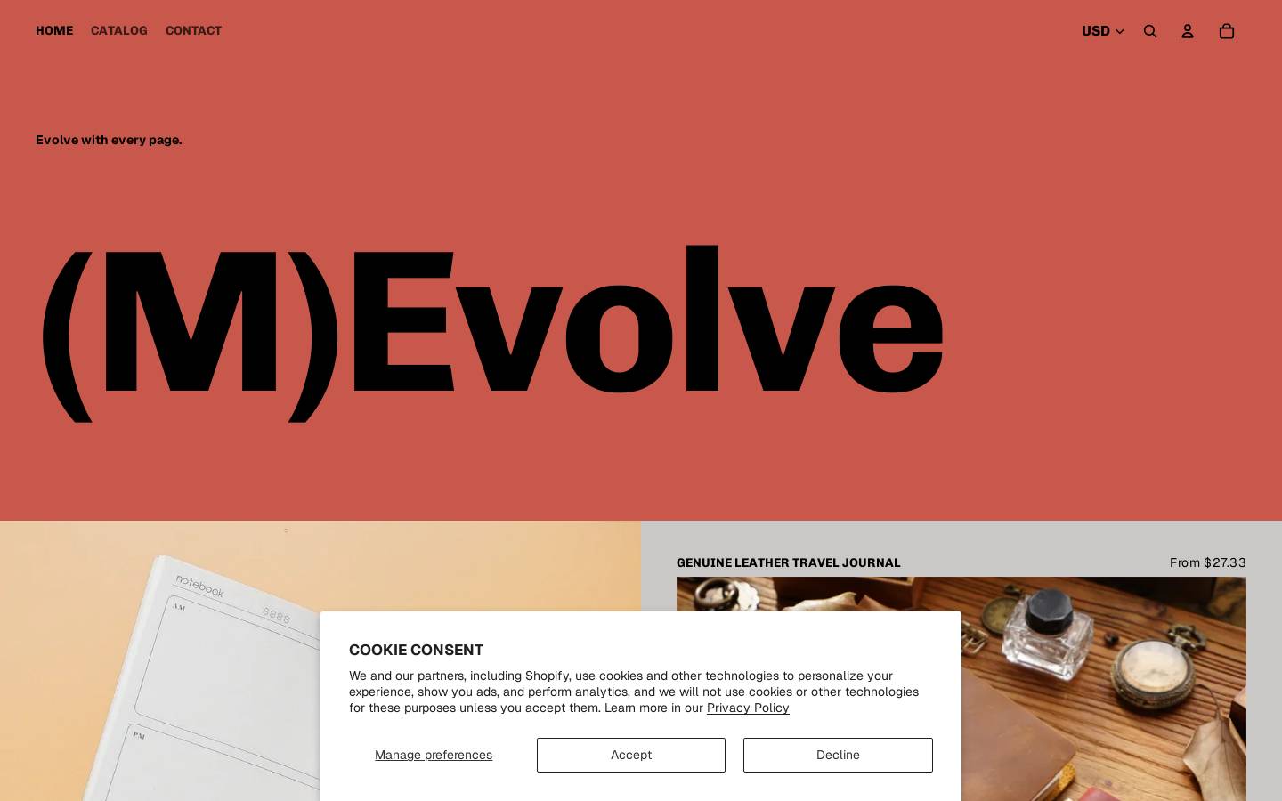 mevolve.co homepage screenshot