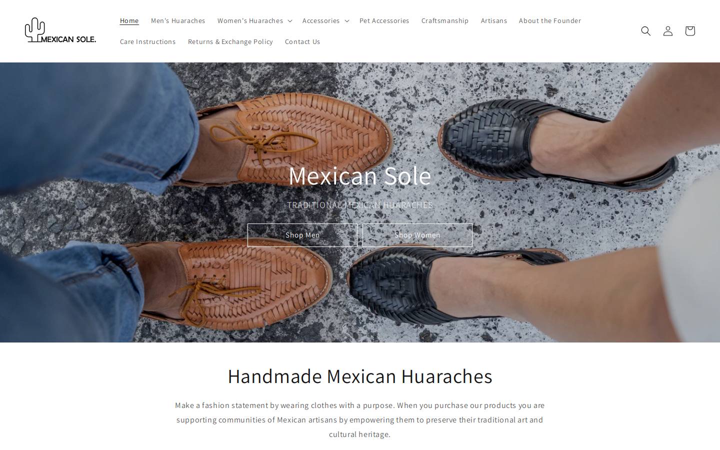 mexicansole.com.au homepage screenshot