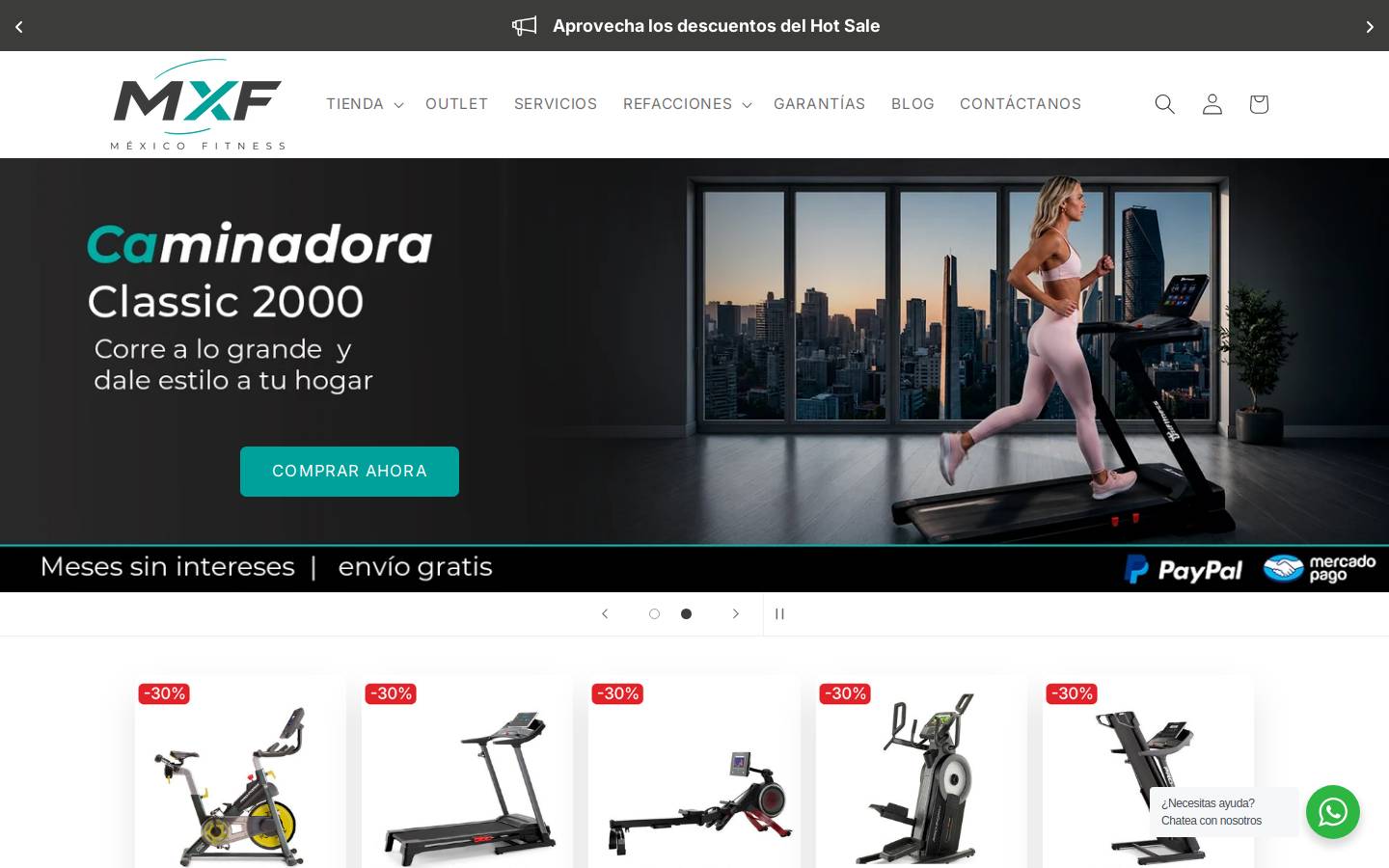 mexicofitness.com.mx homepage screenshot