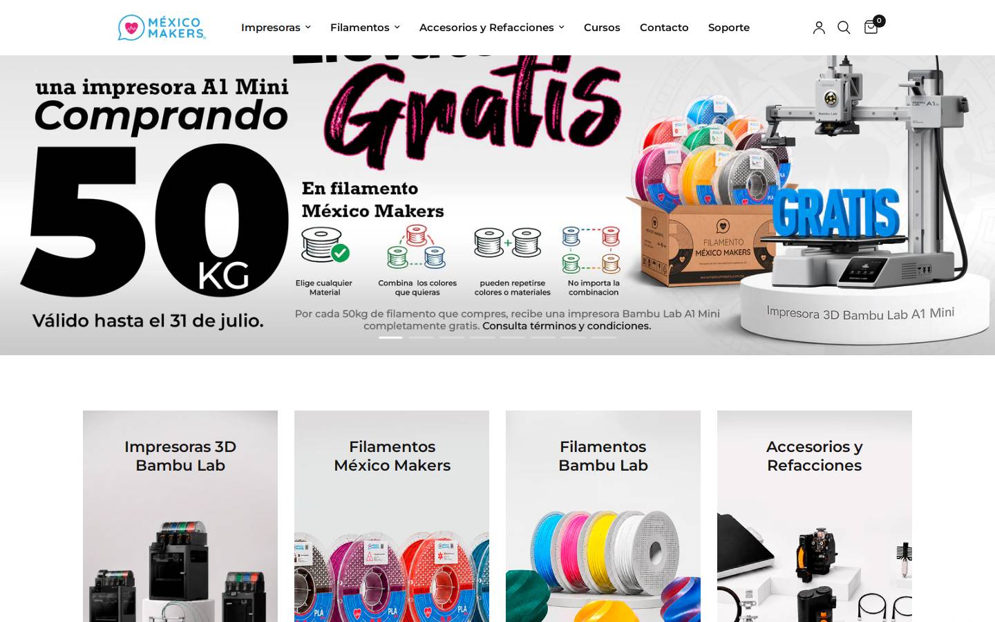 mexicomakers.com.mx homepage screenshot