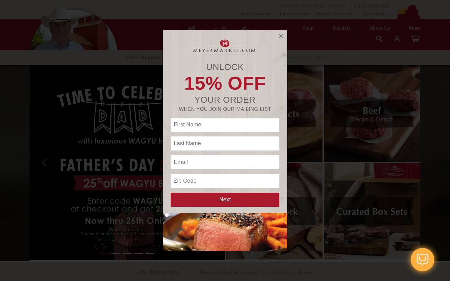 Robert E. Meyer Company Market homepage screenshot