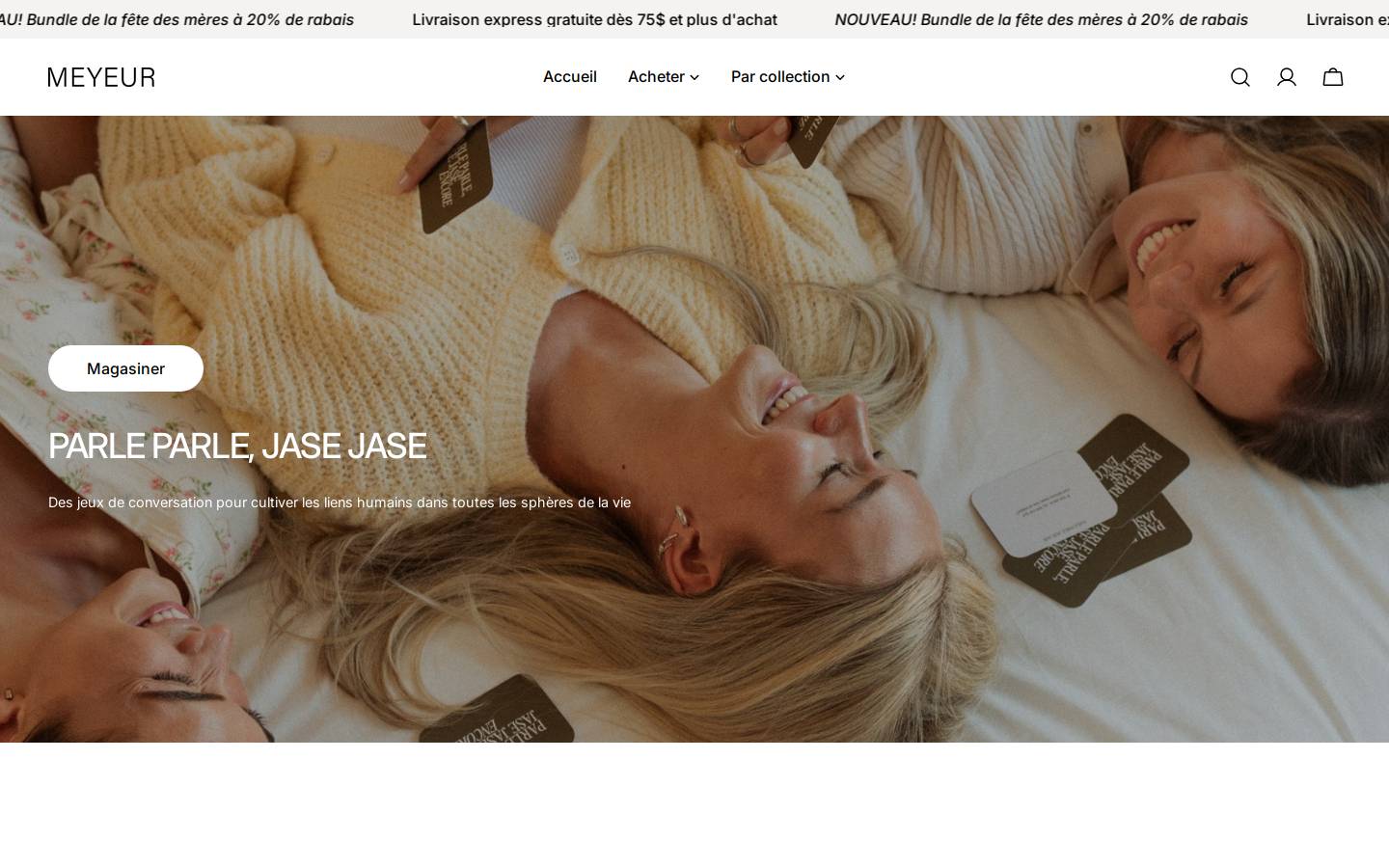 meyeur.com homepage screenshot