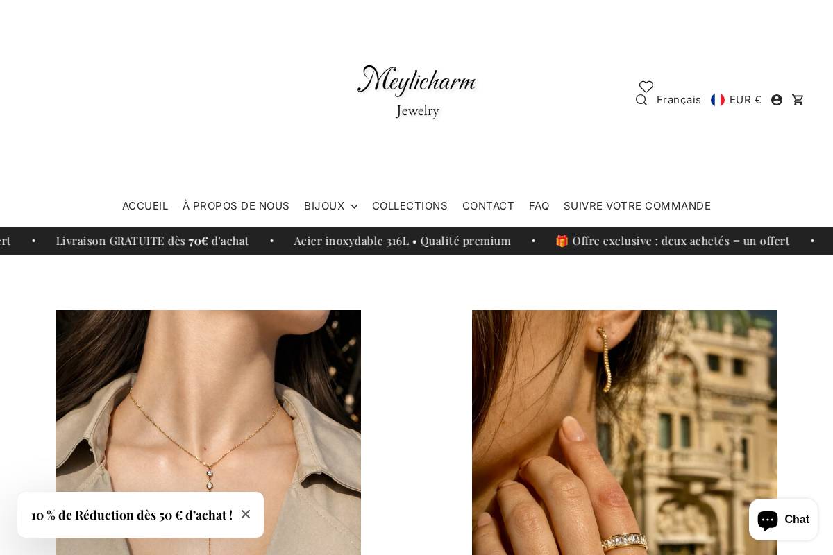 Meylicharm homepage screenshot